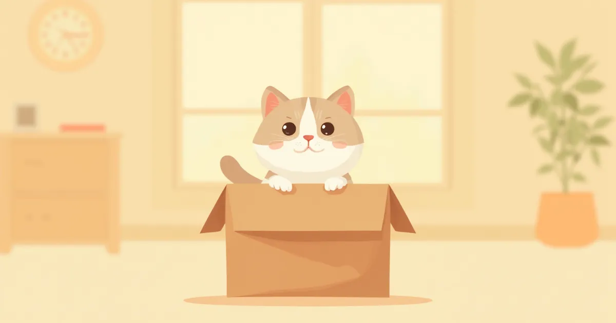 고양이가 빈 상자를 좋아하는 이유, 스트레스랑 관련 있을까요?