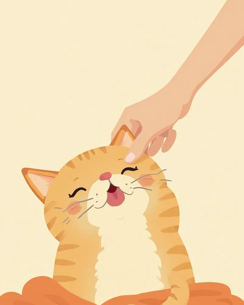 따뜻한 수건으로 노령 고양이의 얼굴을 닦아주는 보호자의 손