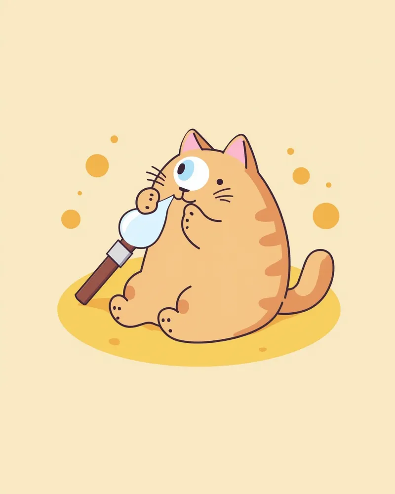 고양이 눈물 관리 및 치료 장면