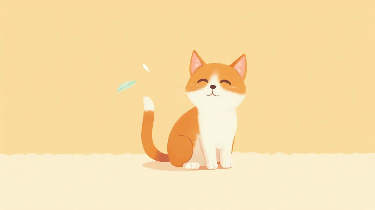 눈가에 소량의 맑은 눈곱이 있는 고양이