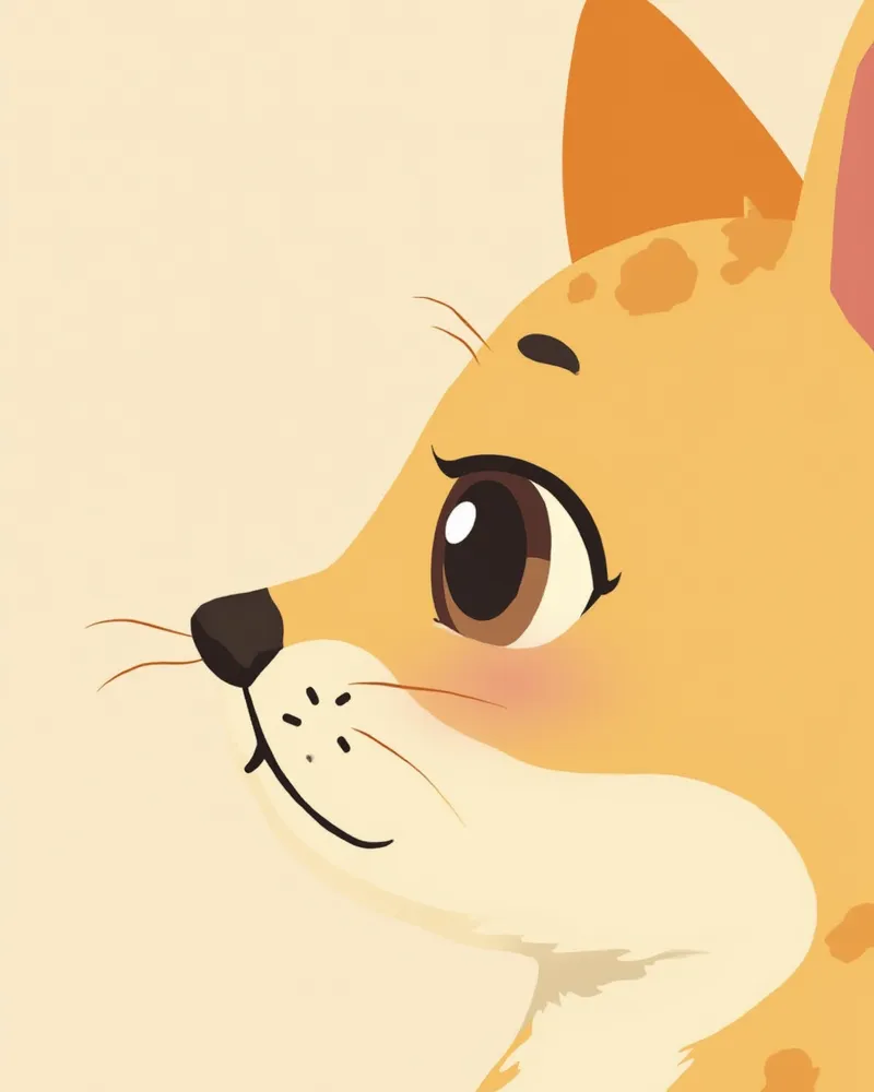 가벼운 충혈과 눈물자국이 보이는 고양이 눈 근접 사진