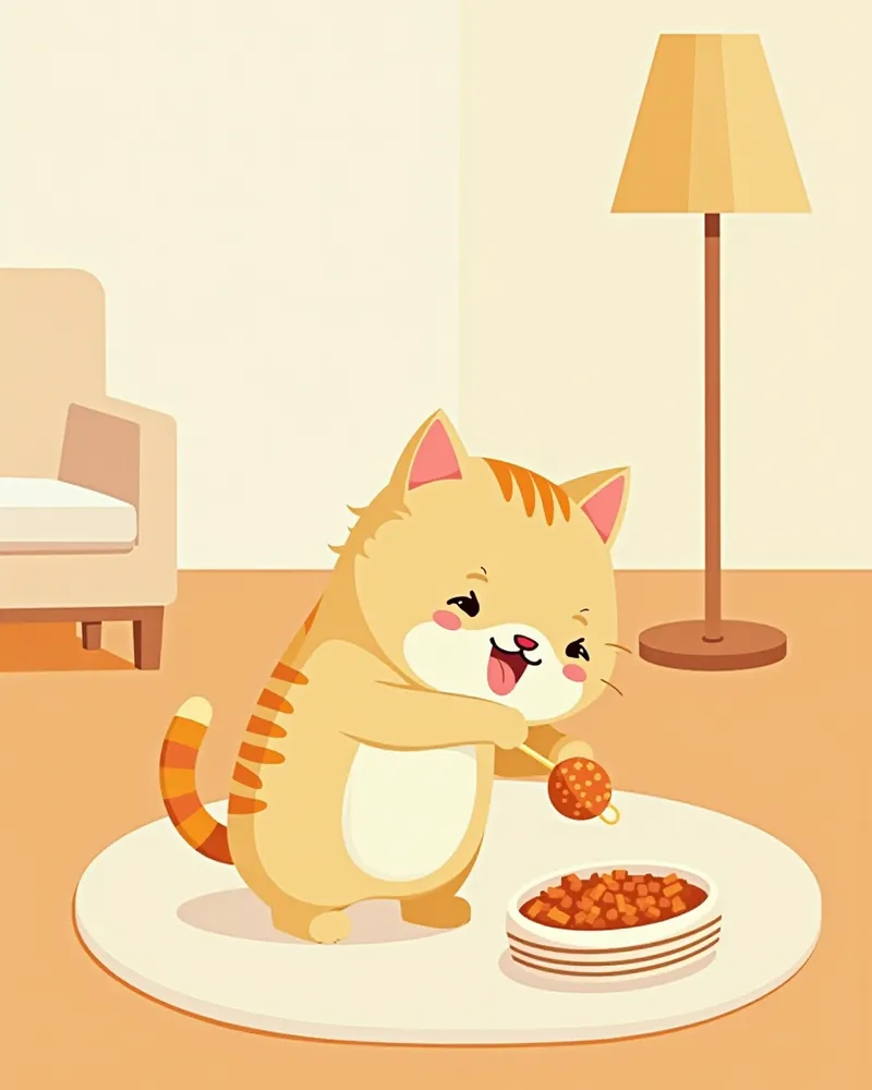 고양이 활동량과 사료 급여량 관계