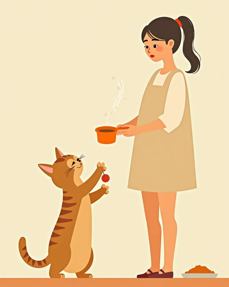 고양이 사료 계량컵 사용법