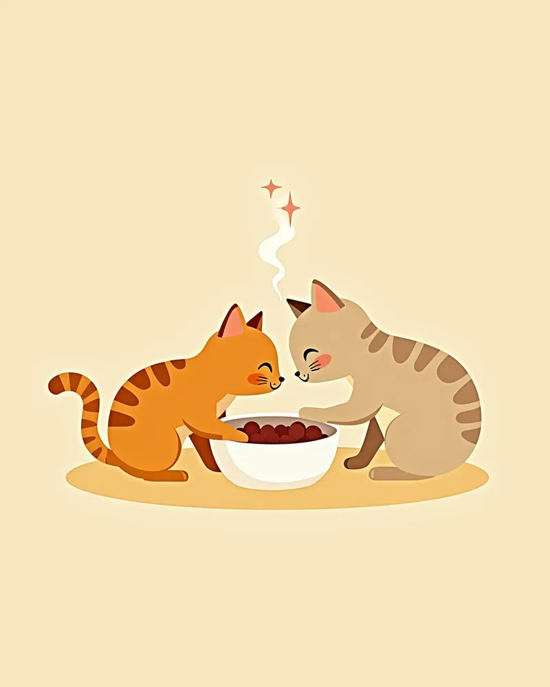 고양이 칼리시바이러스 전파 경로: 공유 사료그릇
