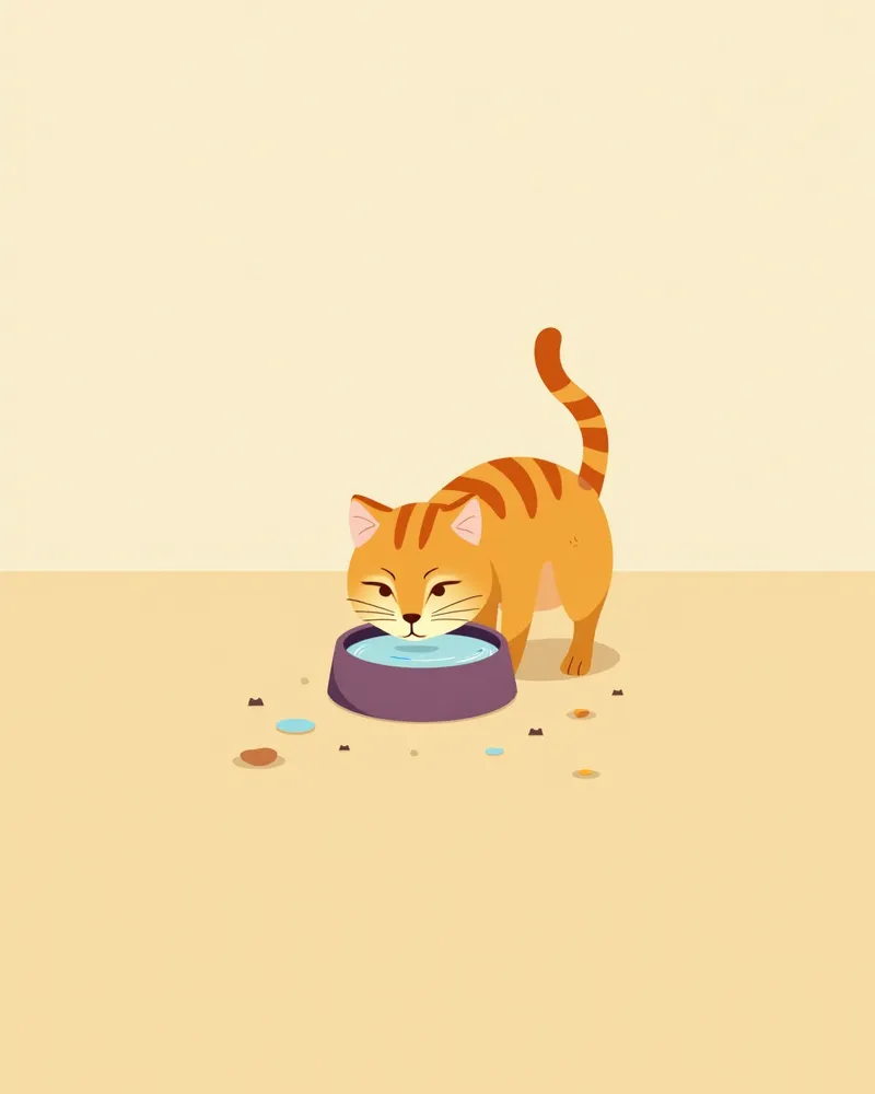 고양이 칼리시바이러스 치료 중 수분 보충