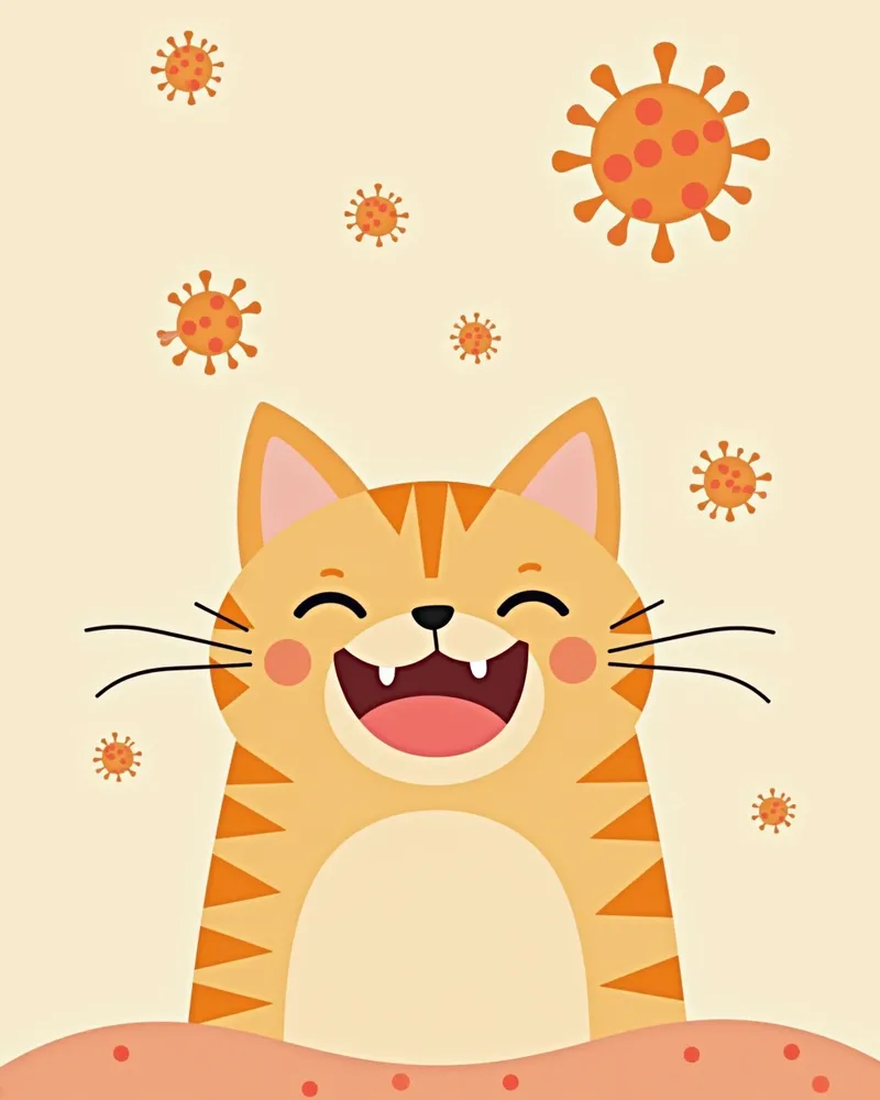 고양이 치은 조직 속 박테리아와 면역세포의 과민 반응