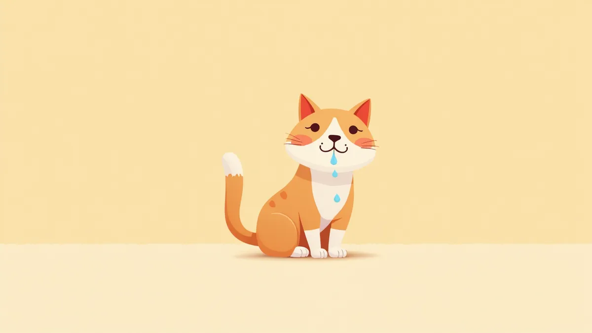 고양이 헤르페스바이러스 호흡기 증상: 눈물과 콧물이 나는 고양이