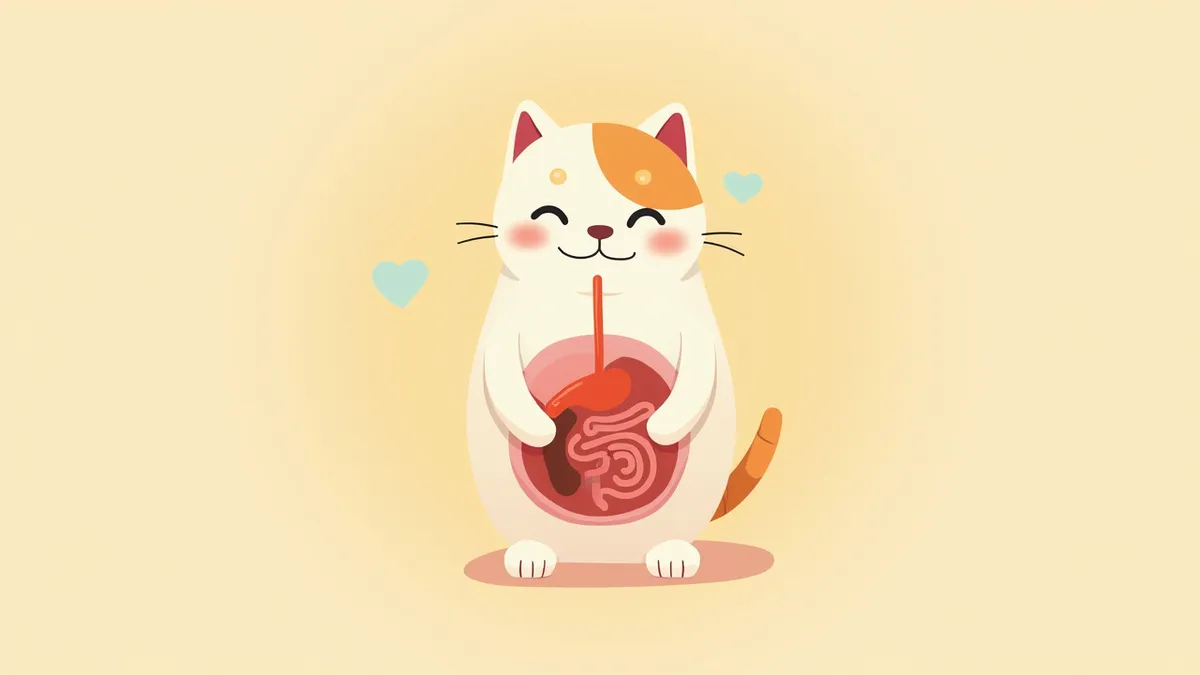 고양이 삼장기 질환의 주요 장기 위치 및 염증 영역