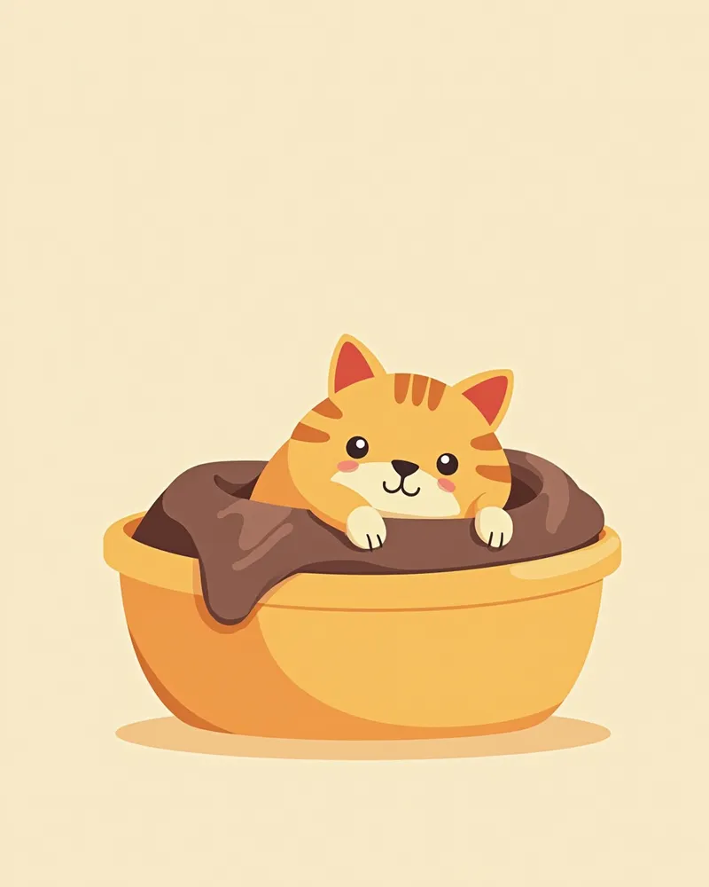 편안한 담요가 들어간 고양이 캐리어