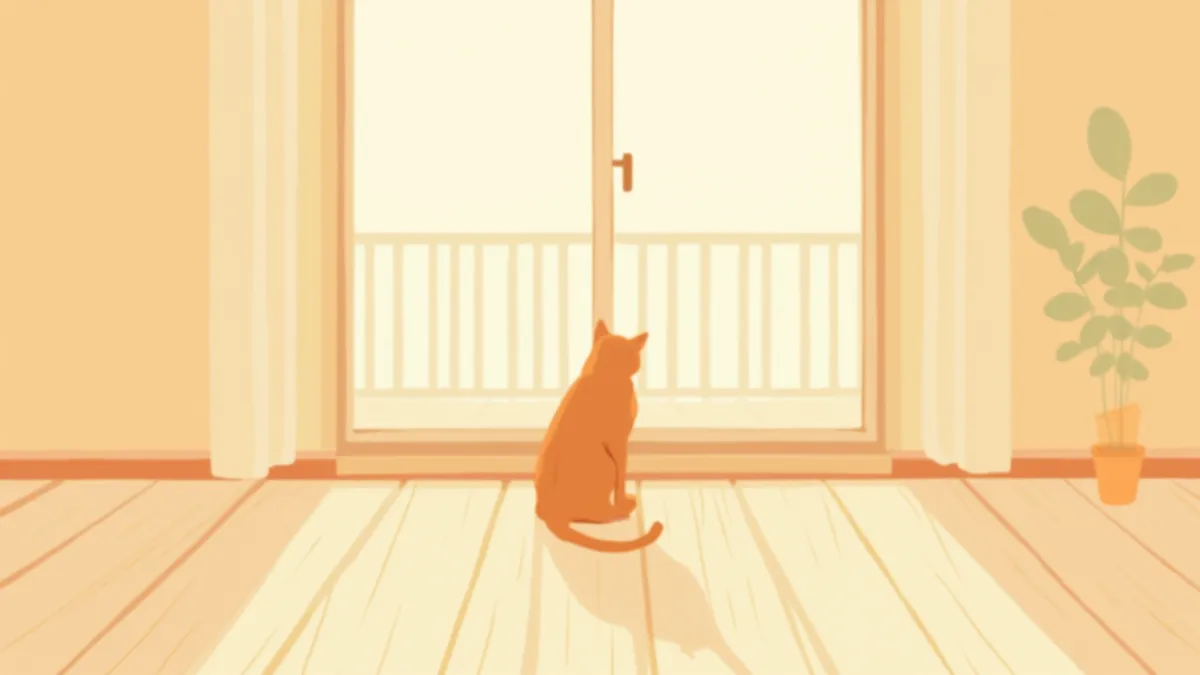 실내 고양이 털 사이에서 발견된 벼룩을 확인하는 보호자