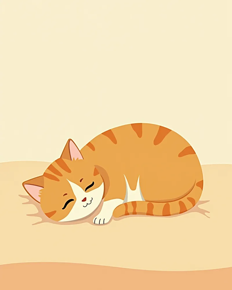 백신 접종 후 졸린 고양이