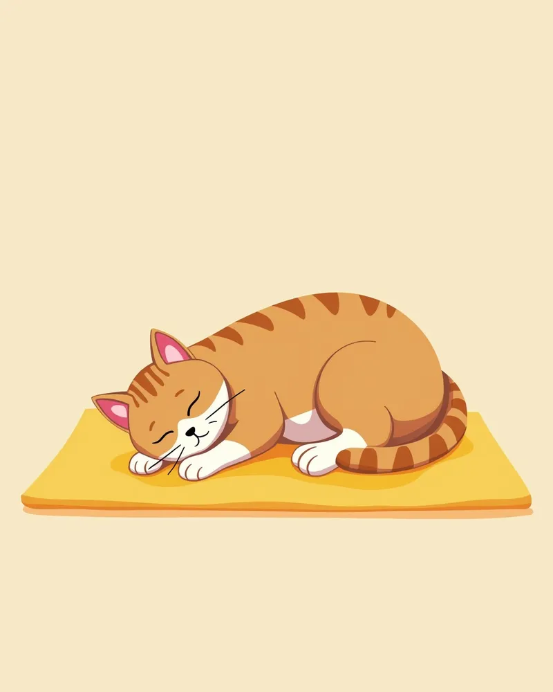 치아 치료 후 회복 중인 고양이 사진