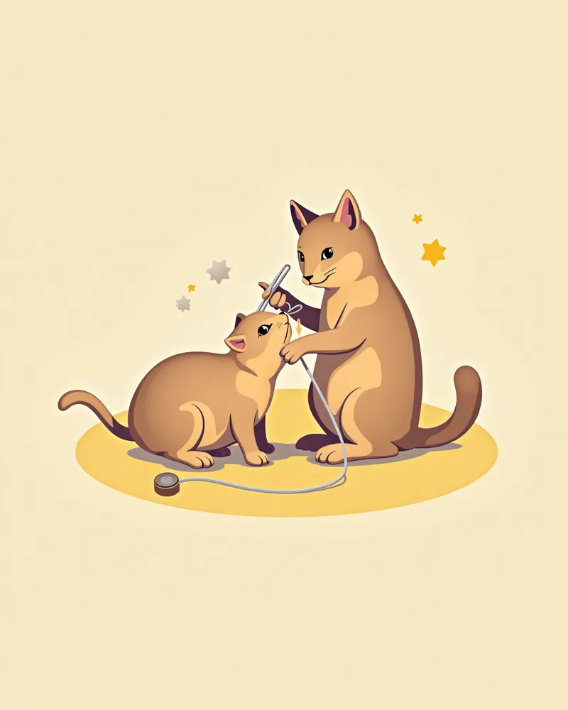 고양이 녹내장 수술 장면