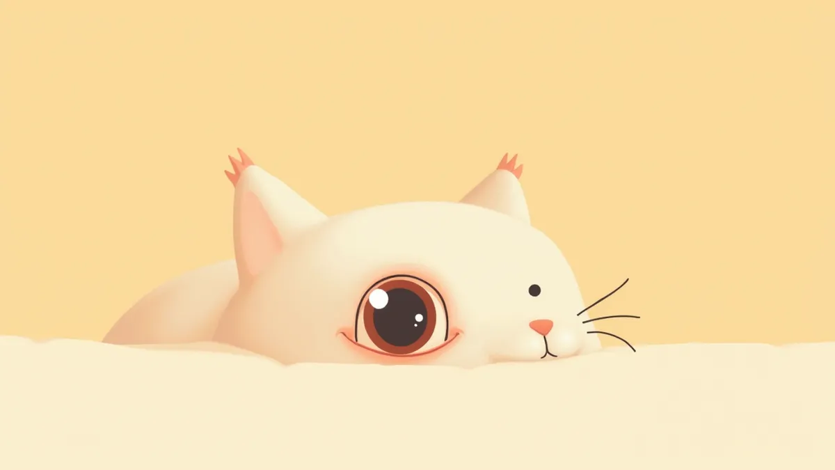녹내장 초기 증상이 나타난 고양이 눈의 실물감 있는 이미지