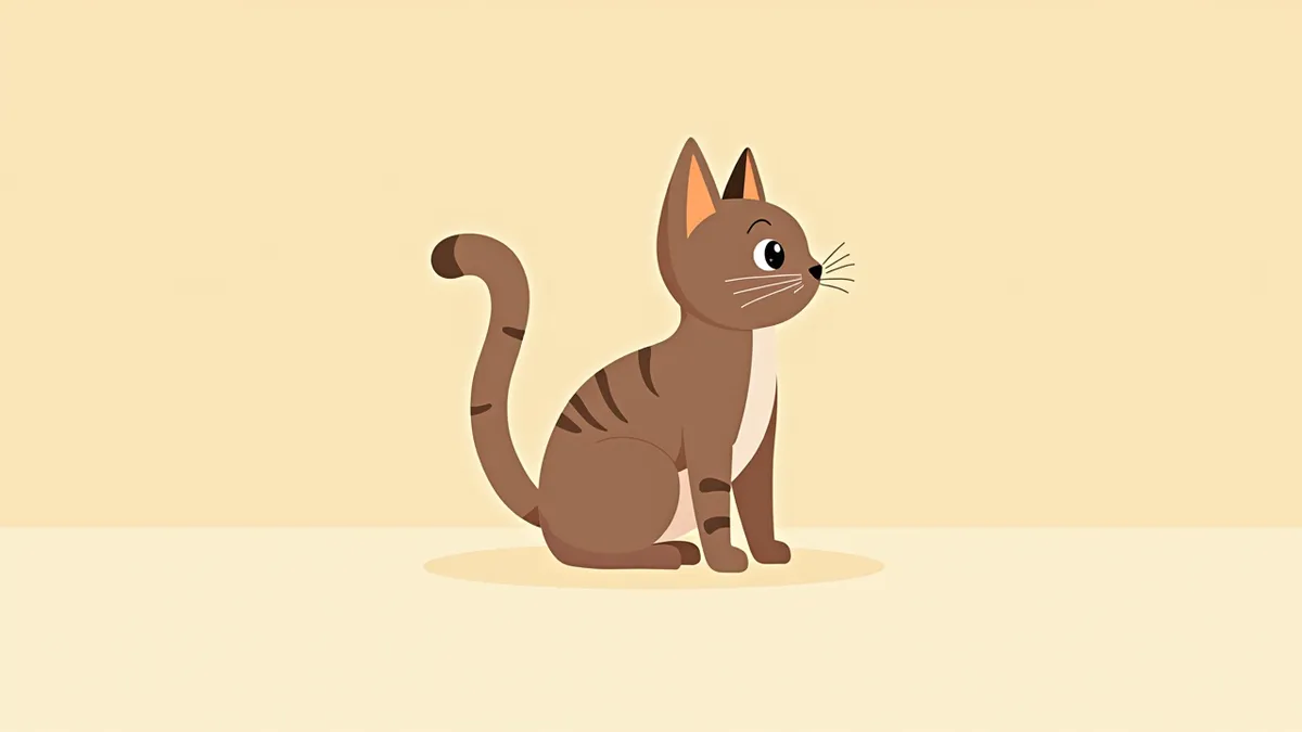 고양이 눈 내부 압력 증가와 시신경 손상의 해부학적 설명 이미지