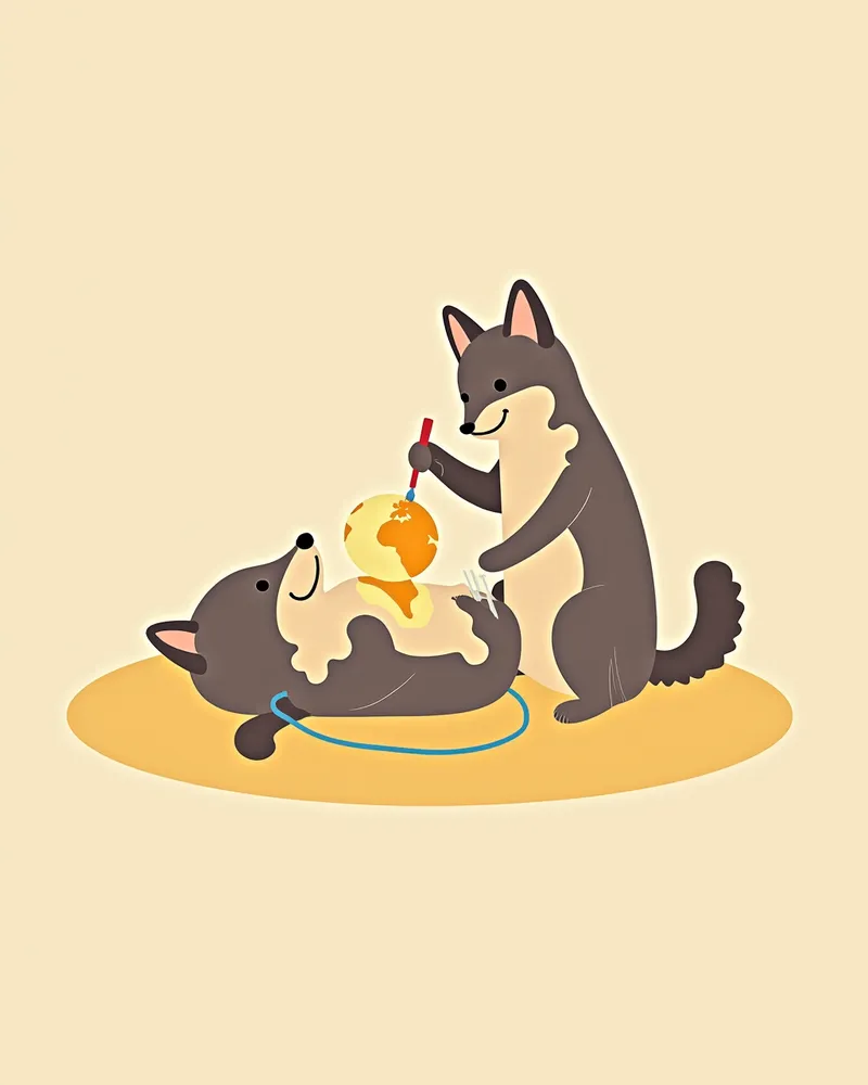 수의사가 전신 마취 하에서 안구를 되돌리는 수술 장면
