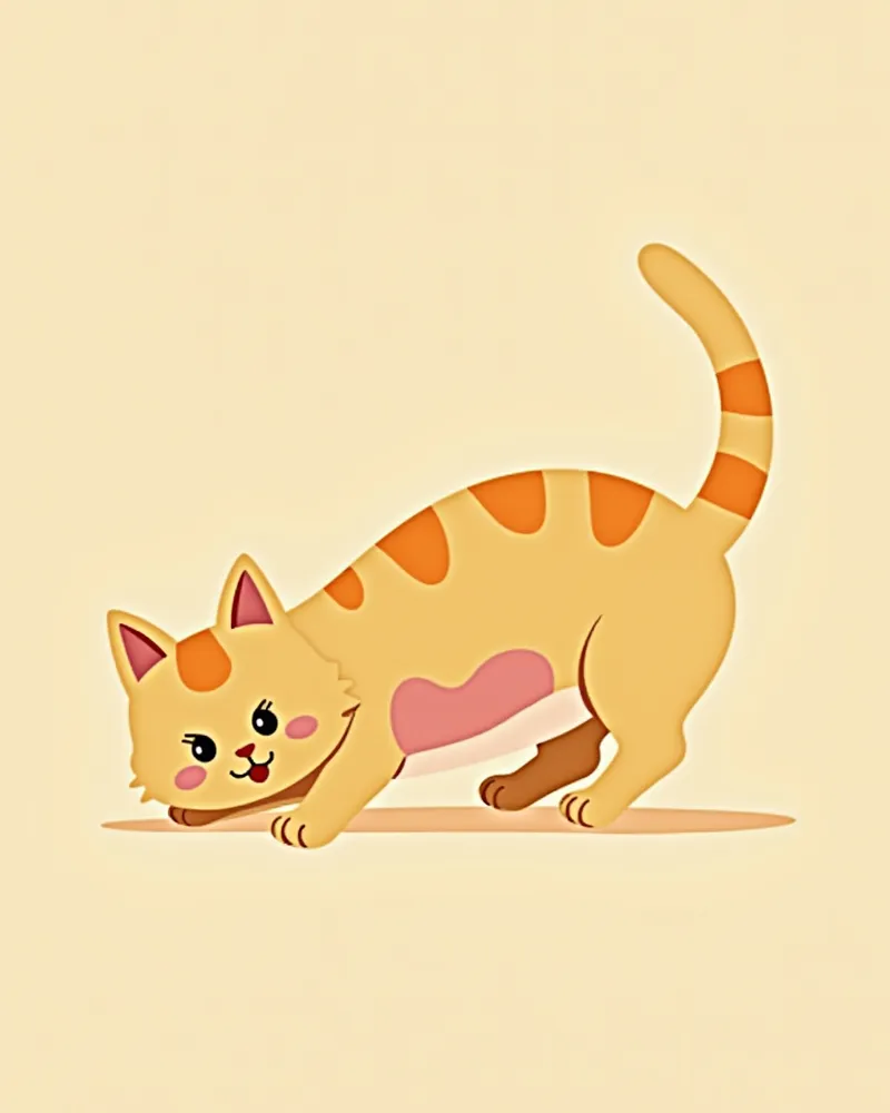 고양이 사구체신염으로 인한 부종 증상을 보여주는 이미지