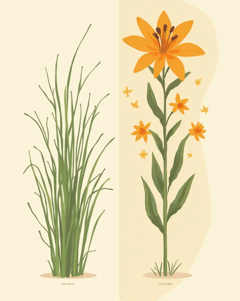 안전한 캣그라스와 위험한 백합 비교