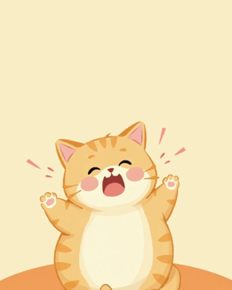 고양이가 살짝 불편한 표정을 짓고 있는 모습