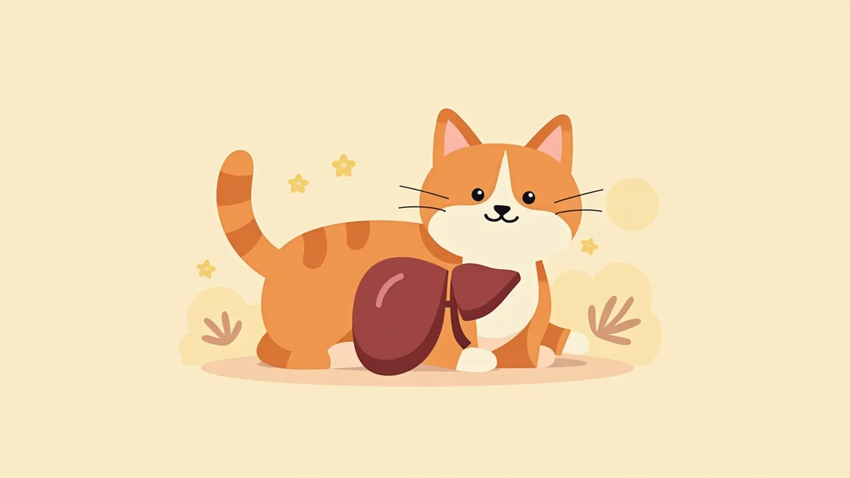 고양이 간의 건강한 조직과 섬유화된 조직 비교