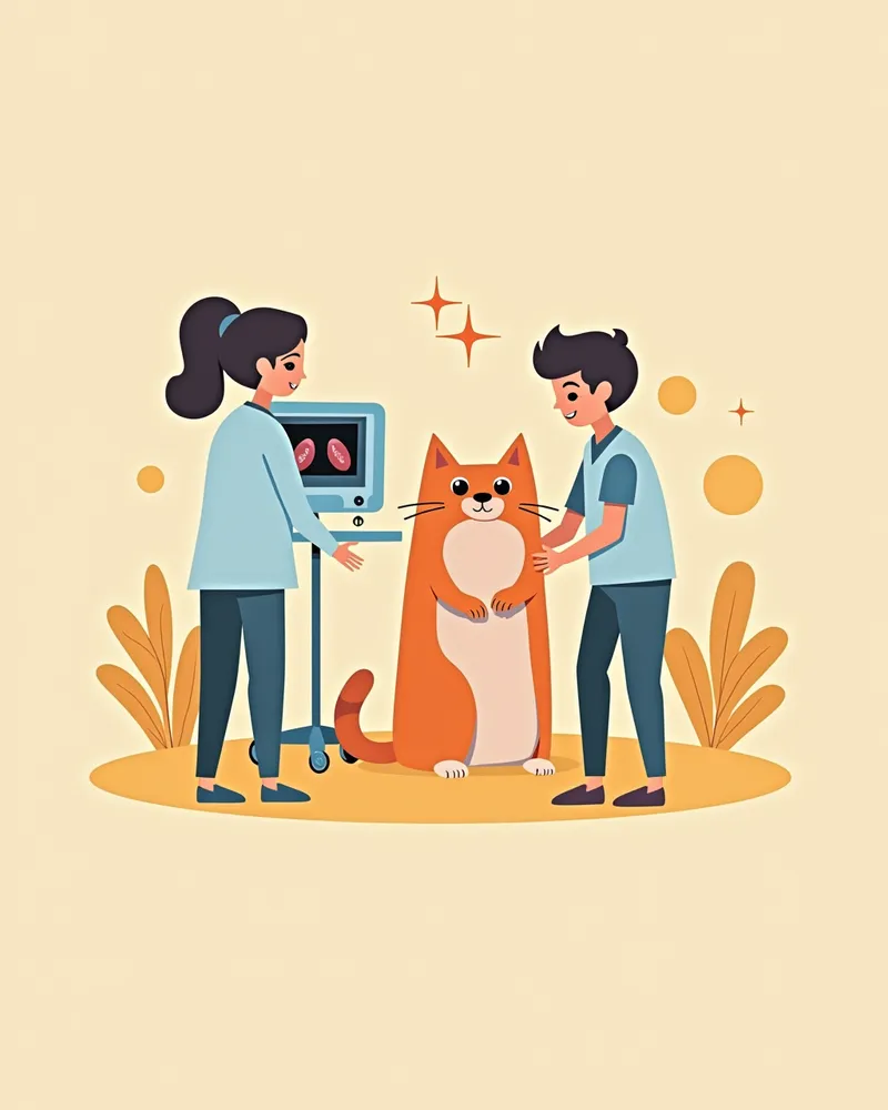 고양이 간 낭종의 초음파 진단 과정