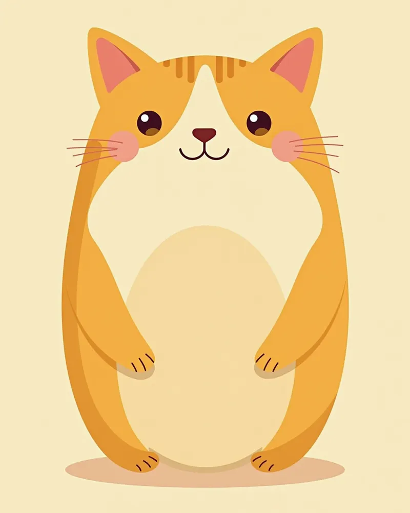 황달과 복부 부종을 보이는 고양이