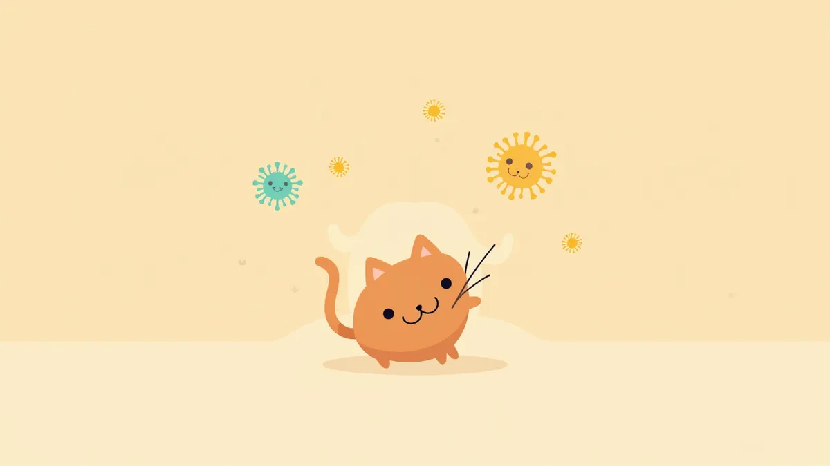 고양이 헤르페스바이러스가 각막 세포를 공격하는 과정