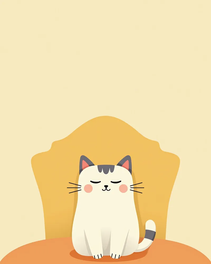 방사성 요오드 치료를 받는 고양이, 보호막이 있는 치료실에서 평온한 모습