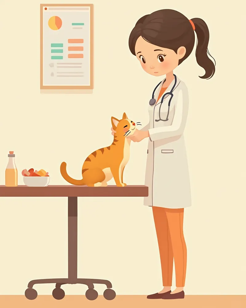 고양이 목 갑상선 촉진 검사