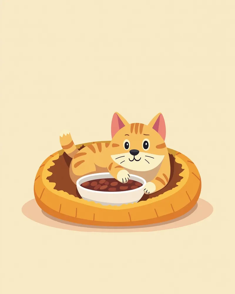 저칼슘혈증 관리를 위한 안정된 고양이 환경