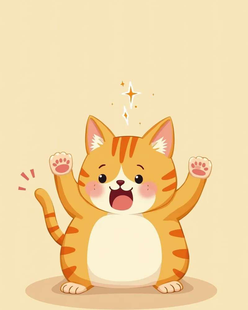 근육 떨림과 불안한 행동을 보이는 고양이