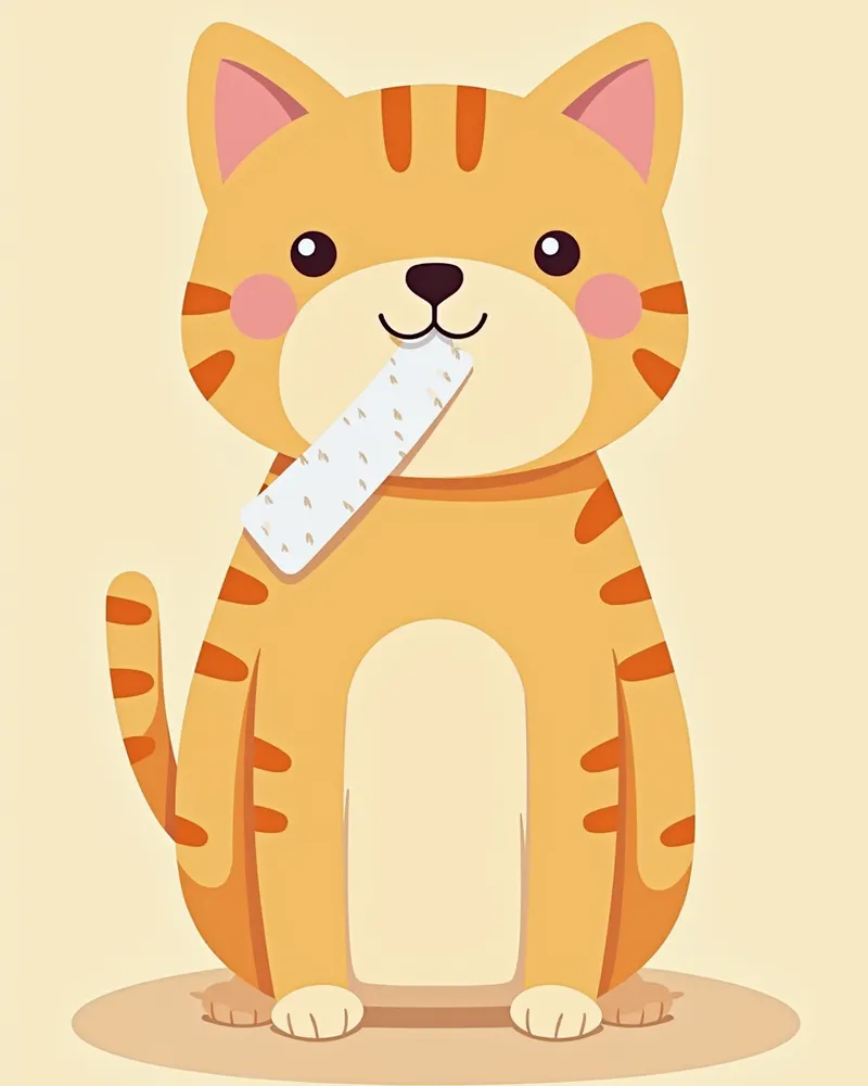고양이 부갑상선 수술 후 회복 중인 이미지
