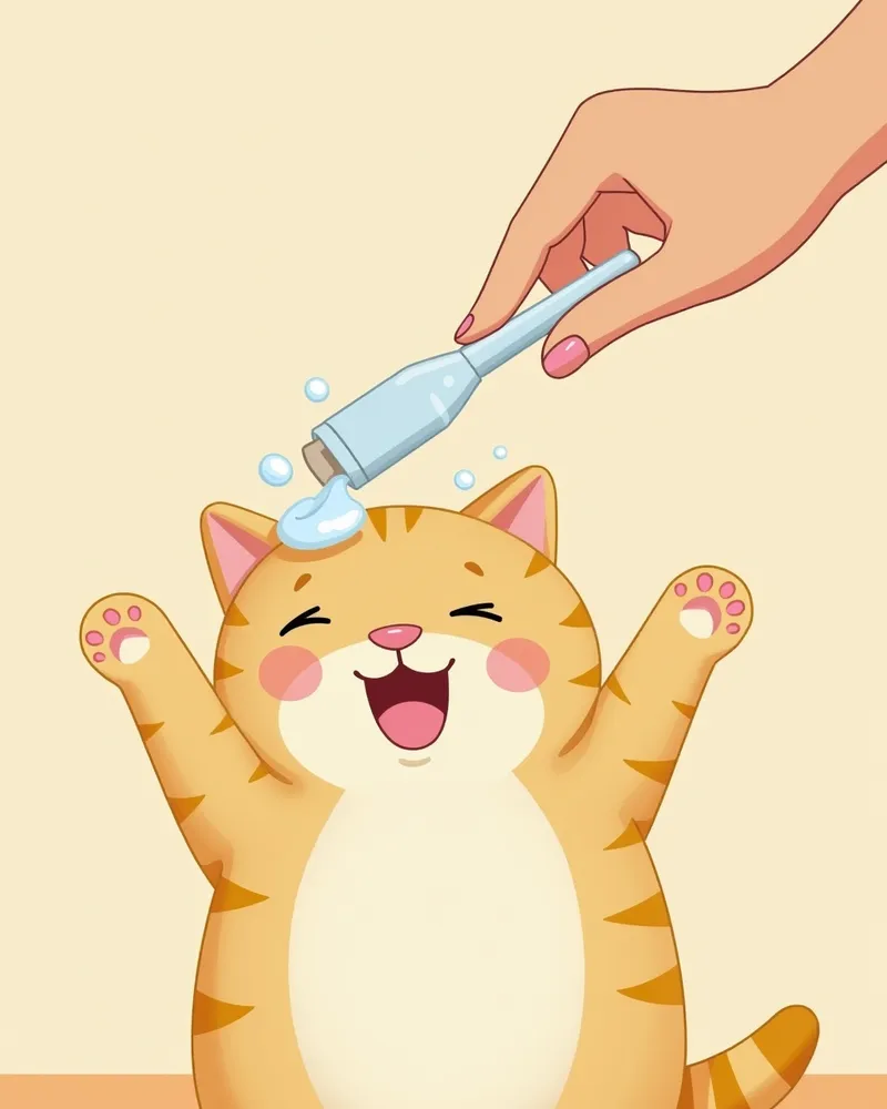 고양이 흡입 장비를 세척하는 모습
