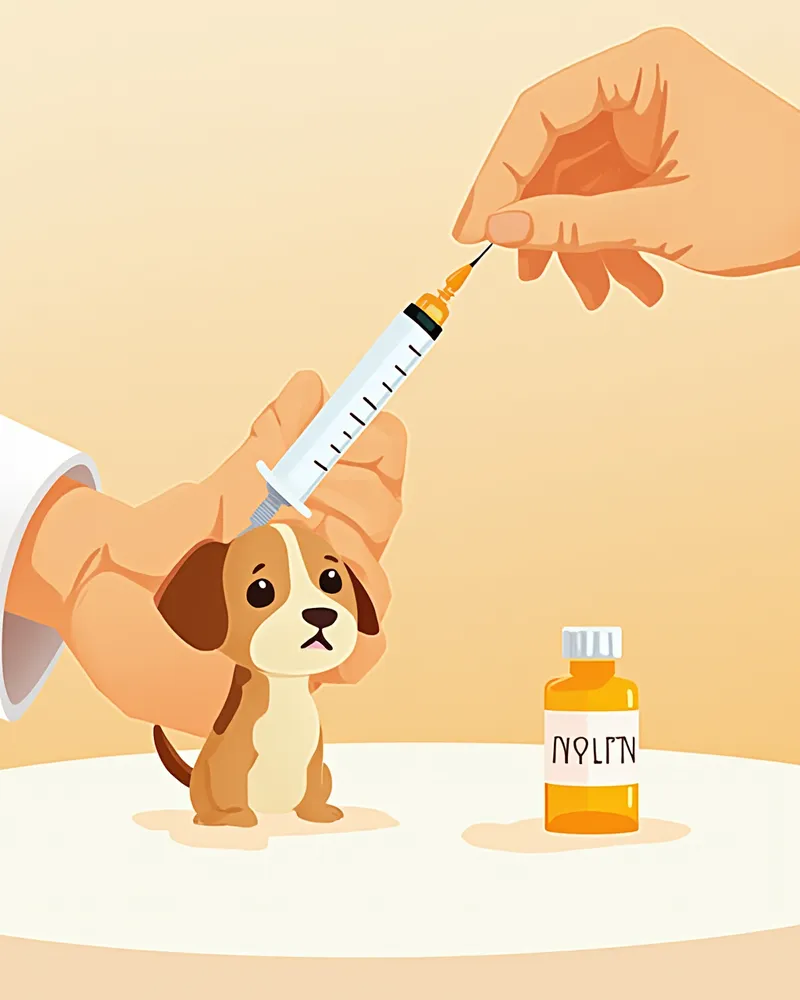 고양이 인슐린 주사기에 용량 채우는 방법