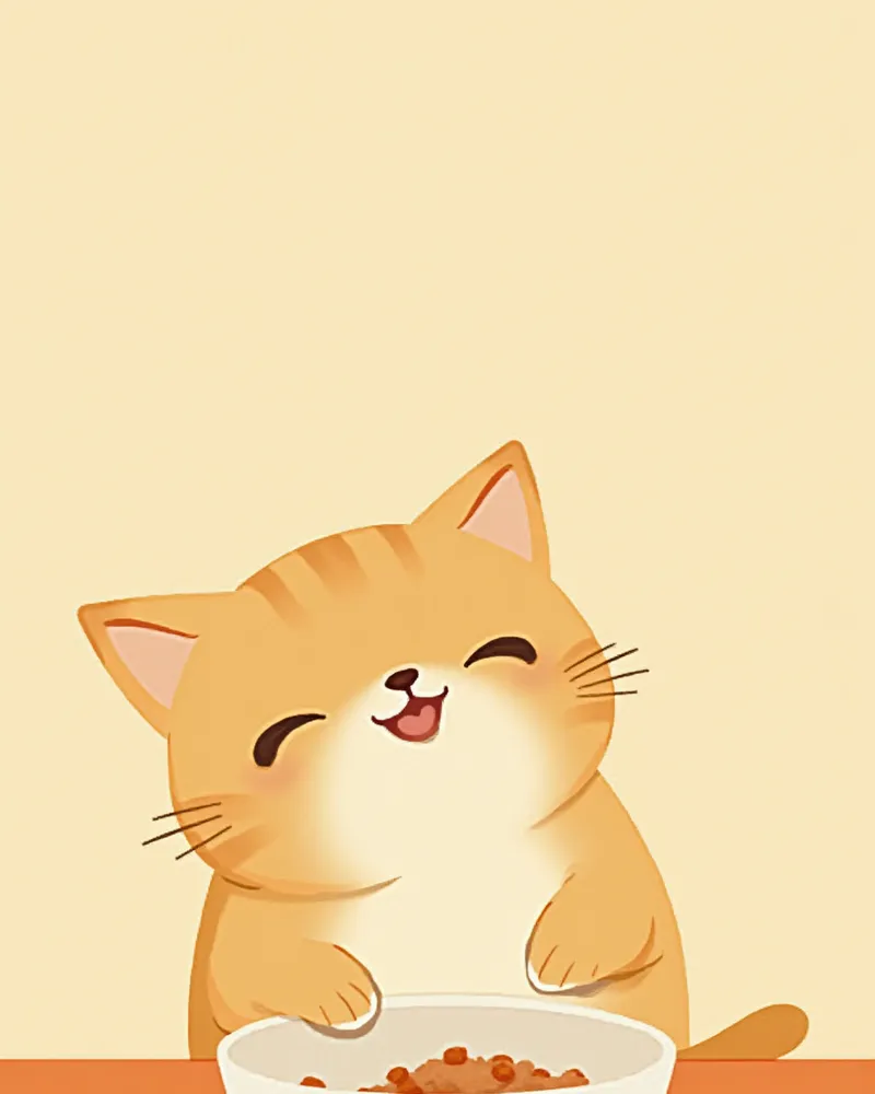 사료 위에 관절 영양제 분말이 뿌려진 그릇에서 식사 중인 고양이