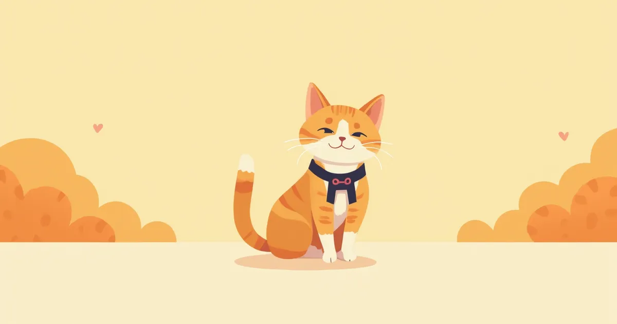 고양이 산책 훈련 (하네스)