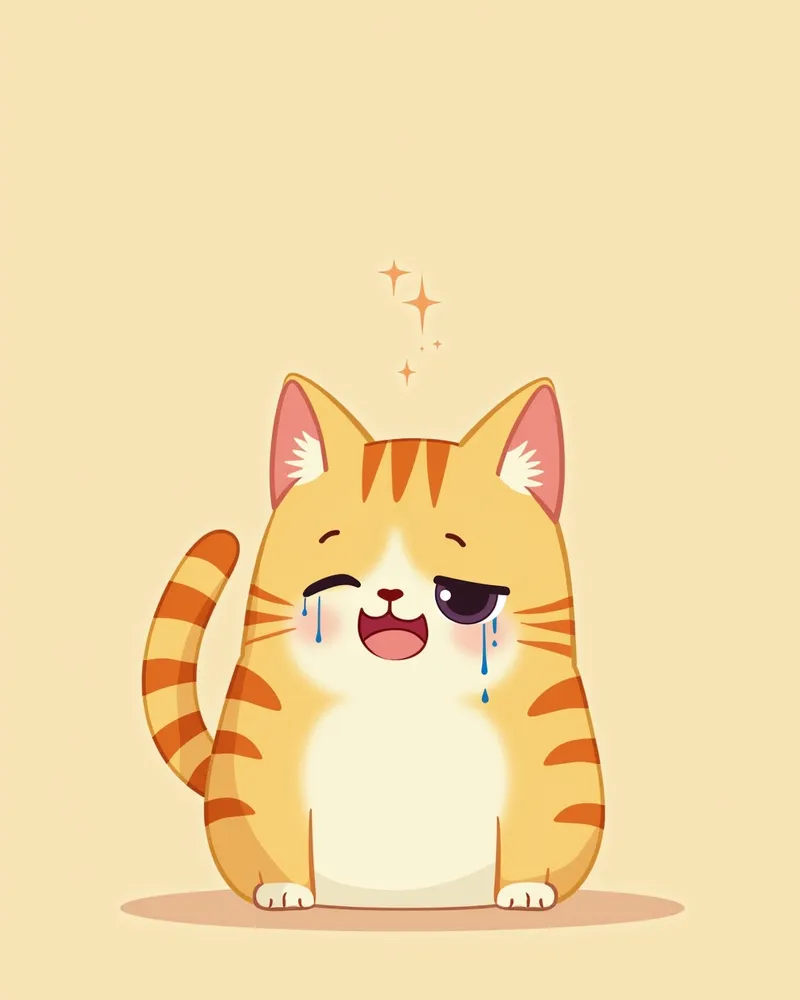 렌즈 탈구로 인해 통증을 느끼는 고양이