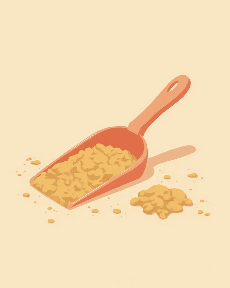 고양이 모래 뭉침 상태 확인 일러스트