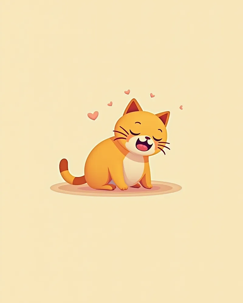 호흡 곤란을 보이는 고양이의 모습
