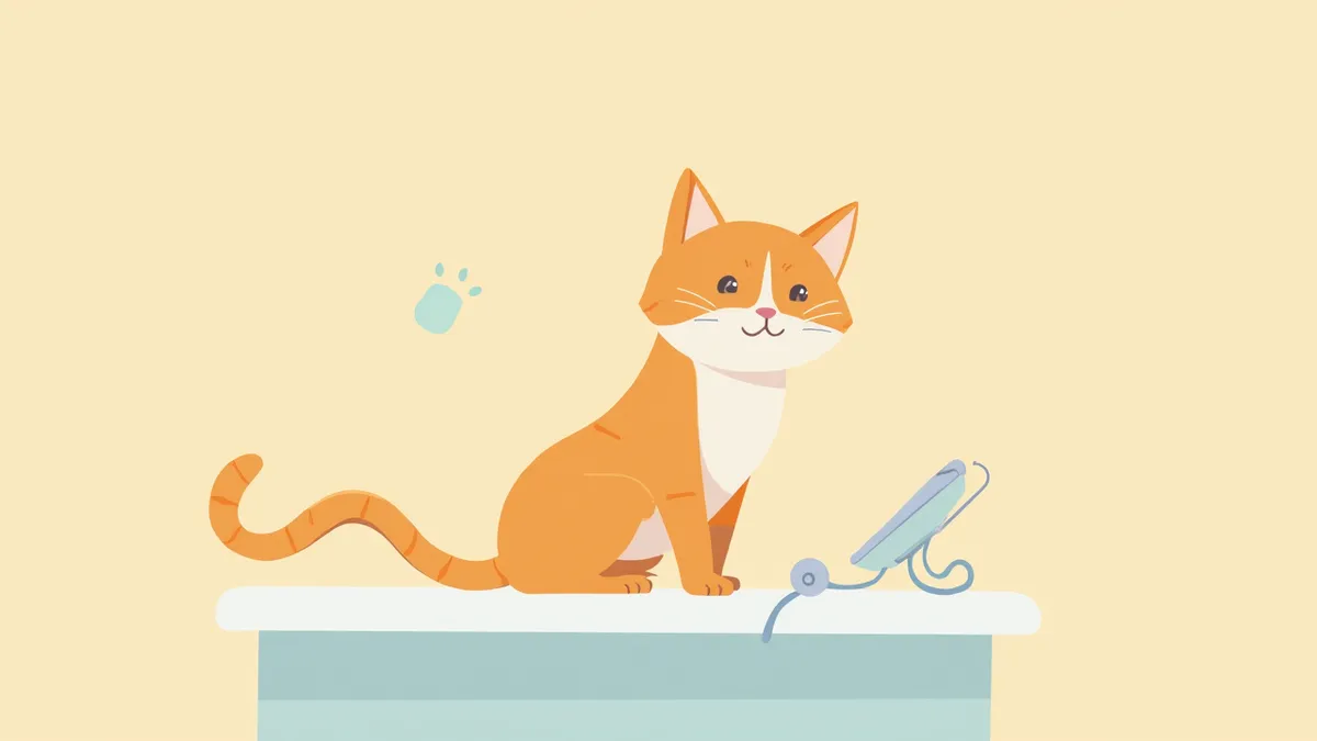 장형 림프종이 의심되는 마른 시니어 고양이