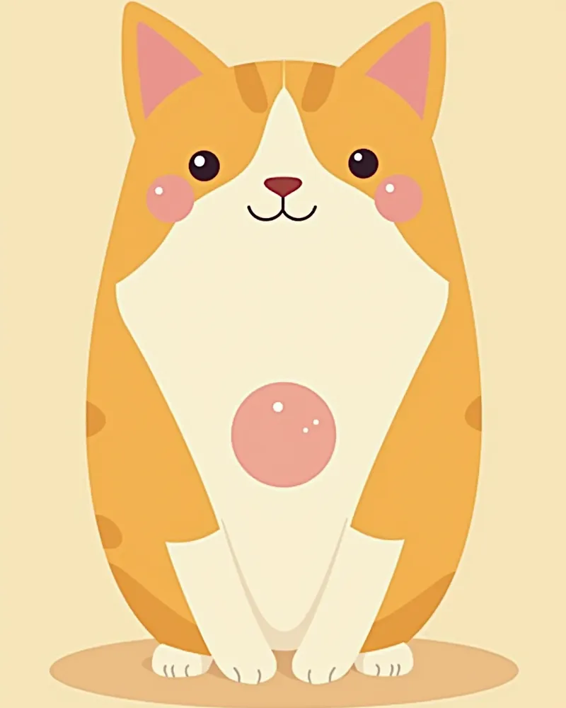 고양이 유선에 생긴 종양의 실물 이미지