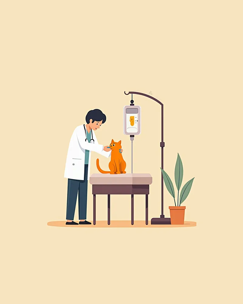 고양이 대마중독 치료 — 동물병원 수액 처치