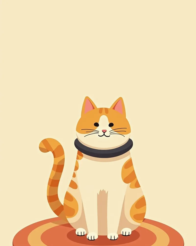 고양이 수술 후 방지용 목걸이 착용