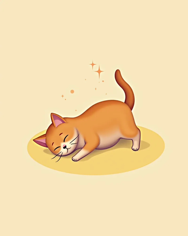 고양이 골수 생검 중인 모습