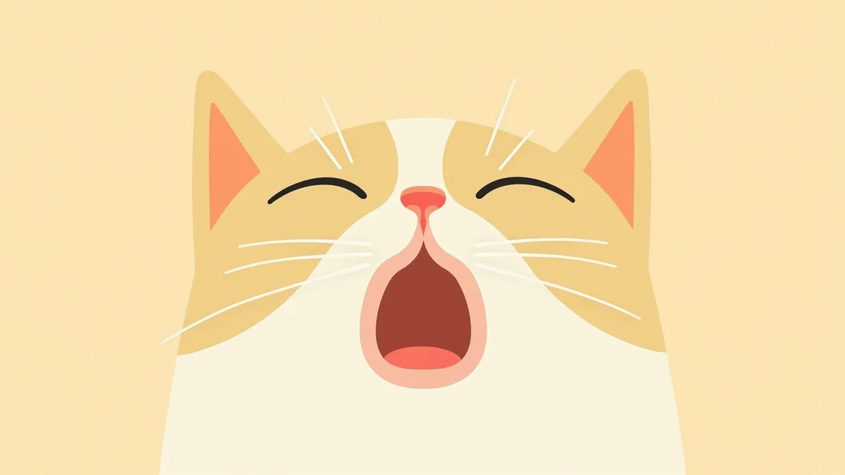 고양이 비강 내부에서 종양이 자라는 해부학적 그림
