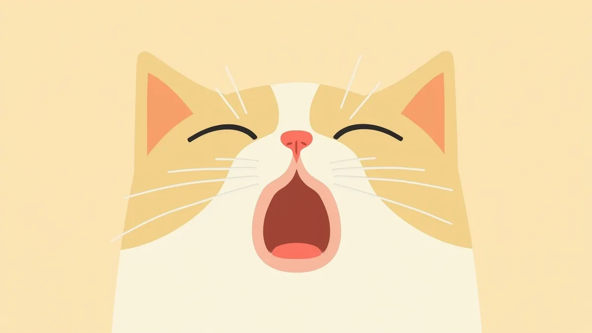 고양이 비강 내부의 종양 위치를 보여주는 해부학적 그림