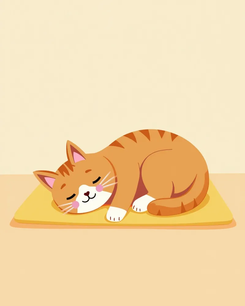 눈물길 수술 후 회복 중인 고양이