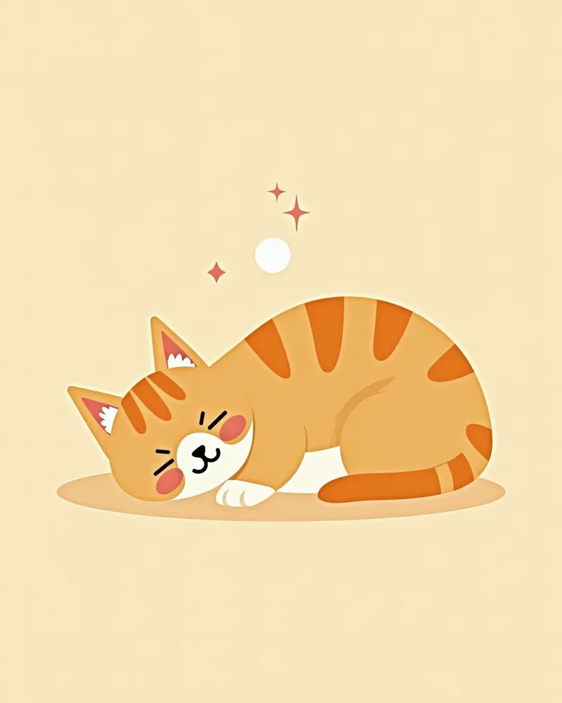 비강 폴립 수술 후 회복 중인 고양이