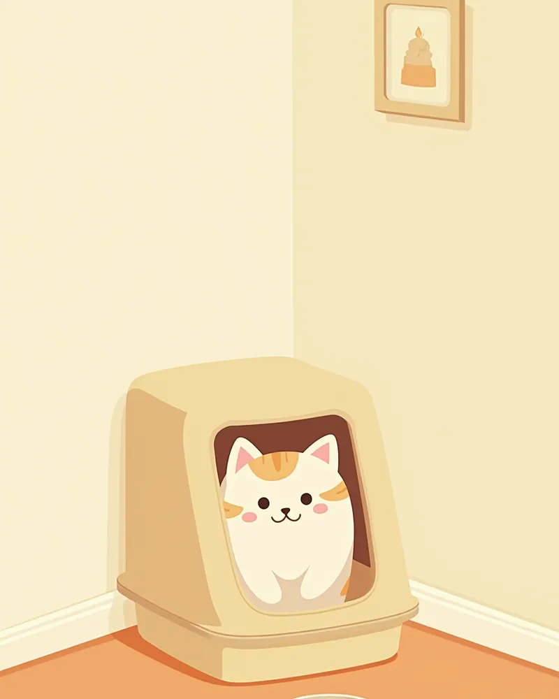 조용한 환경에 배치된 깨끗한 화장실과 물 그릇