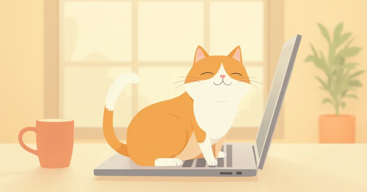 고양이가 키보드 위에 앉는 이유